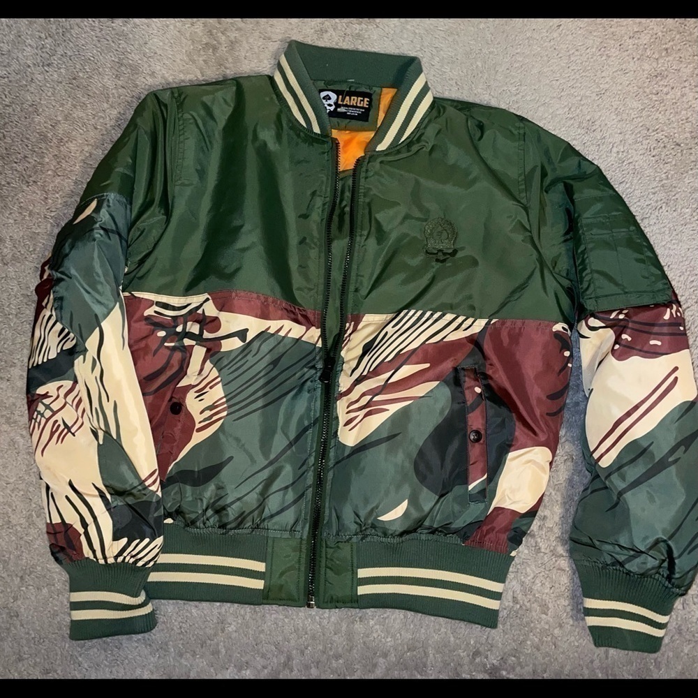 New zero foxtrot gear bomber jacket without tags Large L pit to put 25 t-b 28 - Picture 7 of 12